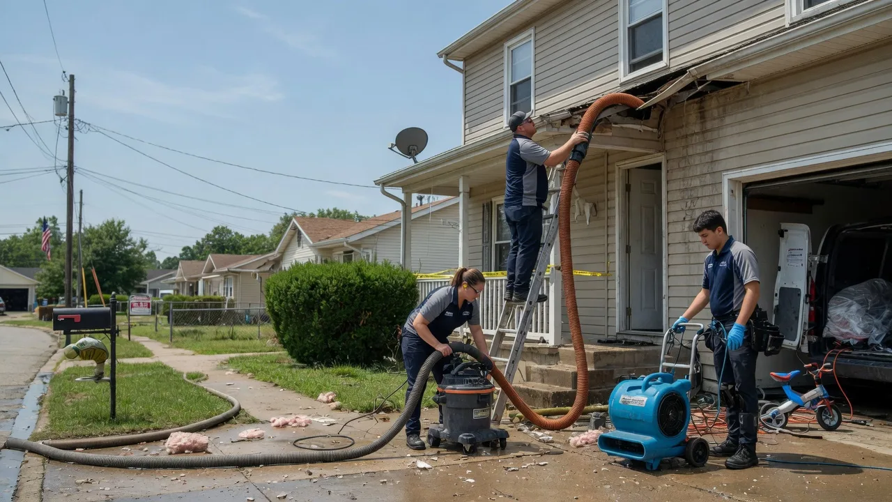 Water Damage Restoration in Middle Point, OH near me